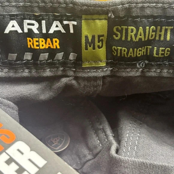 Ariat style 10045375 M5 Rebar Work Pants With Knee Pads Included 28/32 - Picture 9 of 15